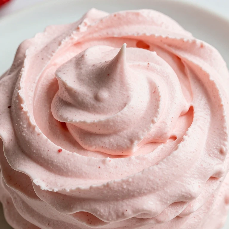 supremely light mascarpone whipped strawberry frosting with mousse-like texture