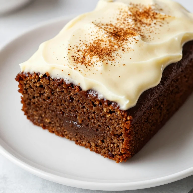Ginger molasses sheet cake with cream cheese frosting