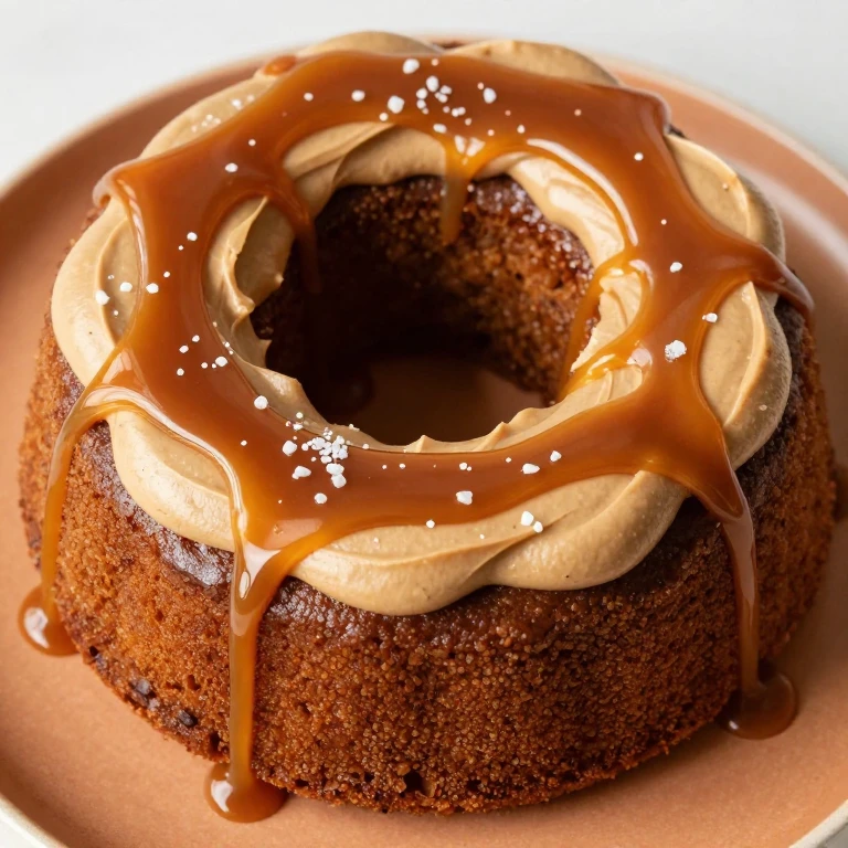 Brown sugar caramel sheet cake with salted caramel frosting and drizzle