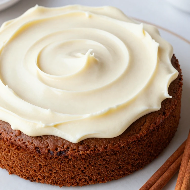 Gingerbread sheet cake with molasses cream cheese frosting, warm spiced tones