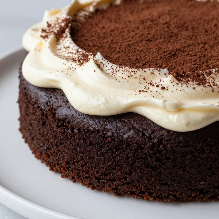 chocolate stout sheet cake with Irish cream frosting and cocoa dust