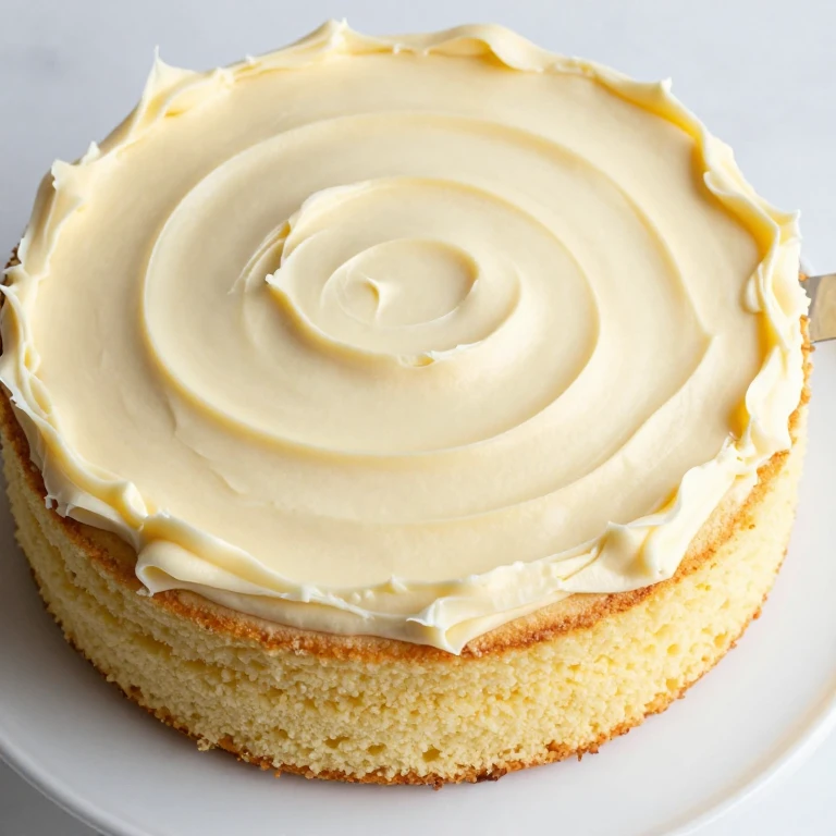 Classic vanilla sheet cake with smooth silky buttercream frosting coating