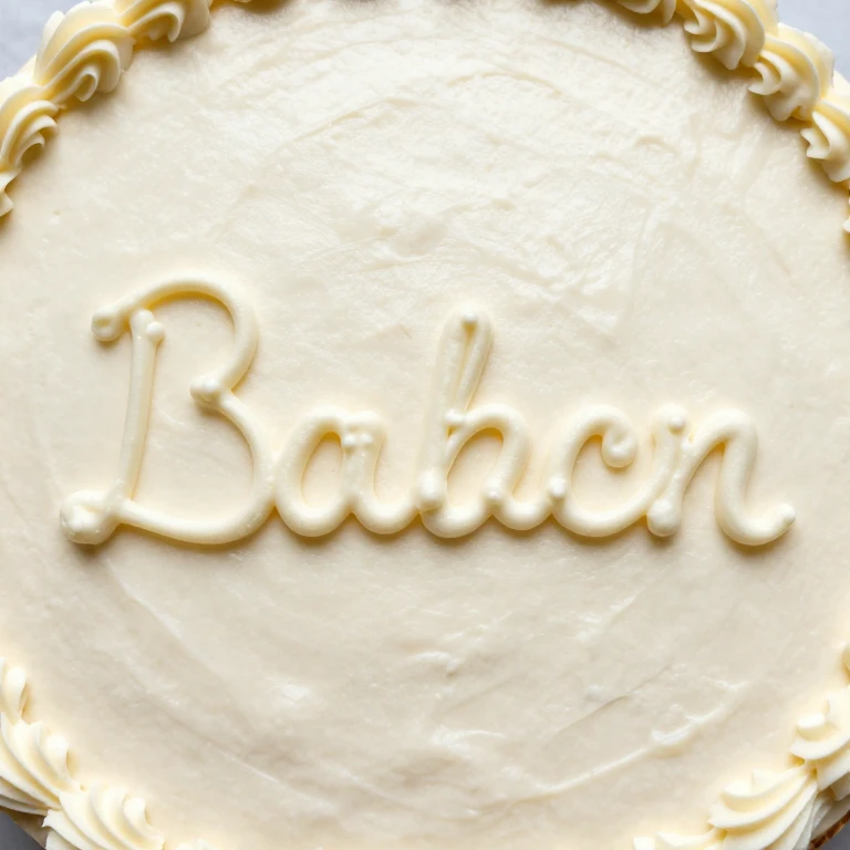 Sheet cake with personalized piped message or name in buttercream