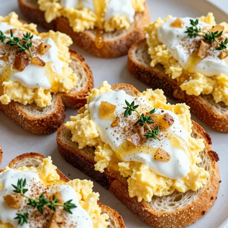 Gingerbread-spiced egg toasts with yogurt drizzle and candied ginger